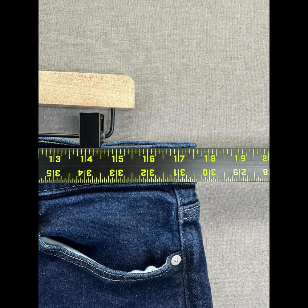 Banana Republic Womens Blue Denim Shorts Hi Rise Wide Leg Crop Size 32 - Picture 7 of 11